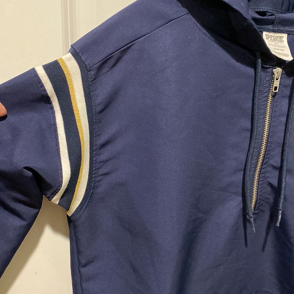 SOLD eB Univ Of Michigan Wolverines 1/4 Zip Pullover Jacket EUC - Picture 4 of 15